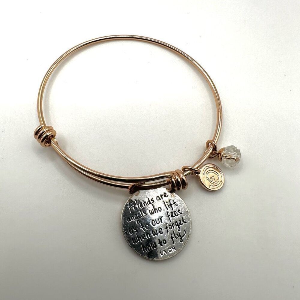 Love this Life rose gold friendship charm bracelet